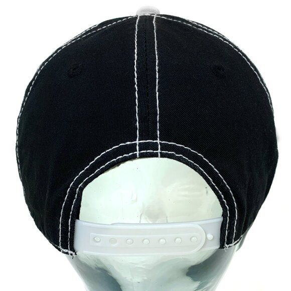 MARVEL Punisher Embroidered Skull Logo Flatbill Snapback Cap in Black - NEW - Picture 5 of 11